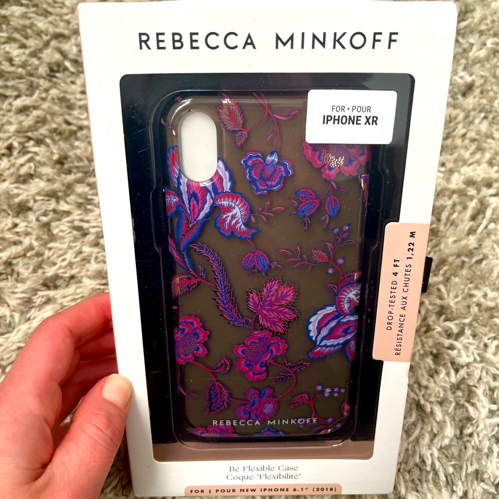 Rebecca Minkoff iPhone XR Metallic Floral Phone Case
